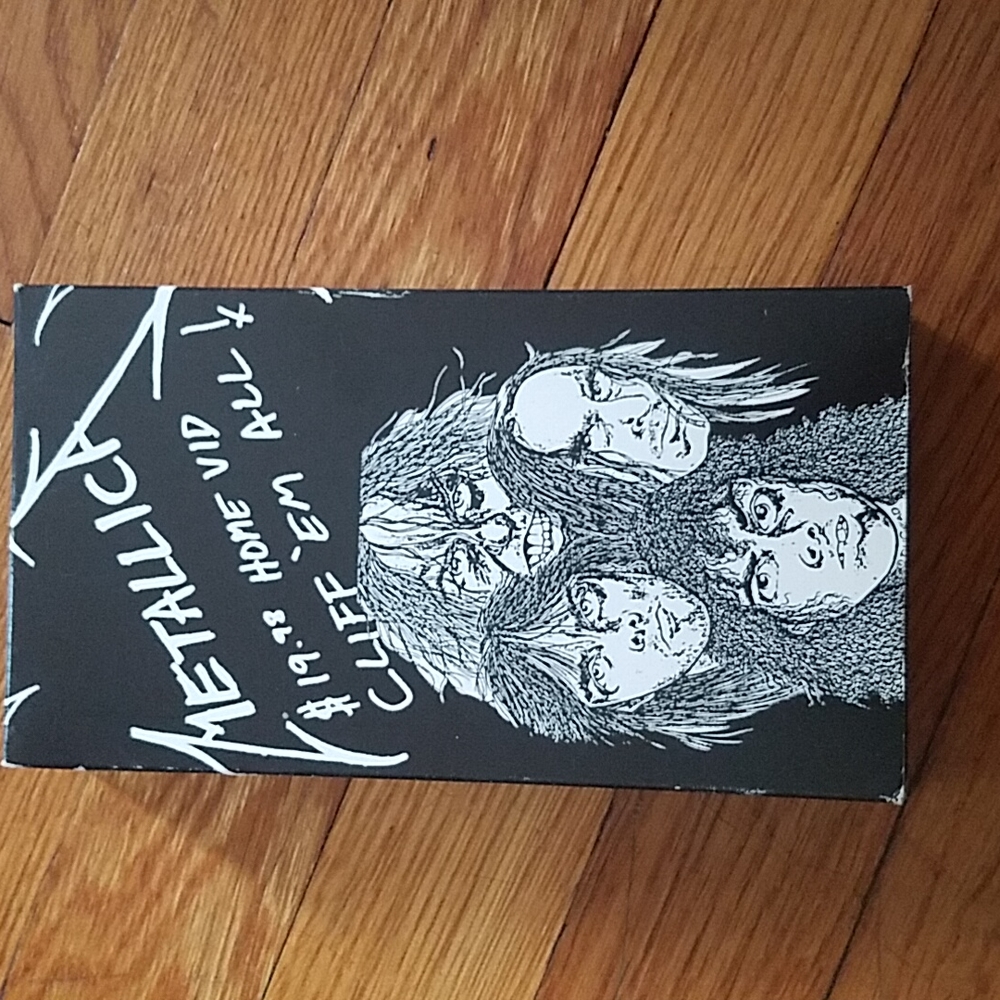 Metallica " $19.98 HOME VID CLIFF 'EM ALL!" VHS Tape